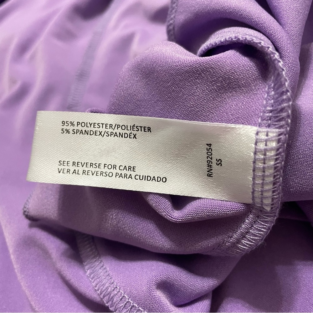 NWT By Design Purple Lavender V-Neck Ruffle Dress in Size XS - Picture 7 of 7
